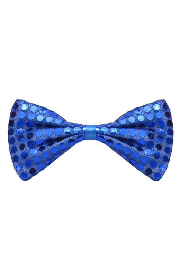 Blue Sequin Bow Tie Costume Party Accessory