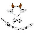 thumbnail image 1 of SeasonsTrading Cow Ears Headband Tail & Bow Tie Costume Set - Cute Halloween, Cosplay, Birthday Party, Fun Cow Dress Up Day Accessories Kit, 1 of 4