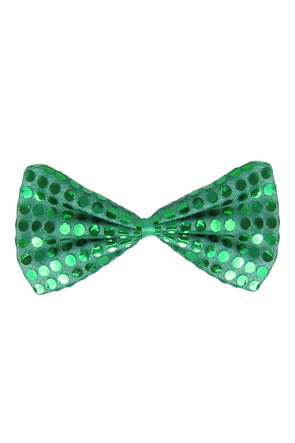 Green Sequin Bow Tie Costume Party Accessory