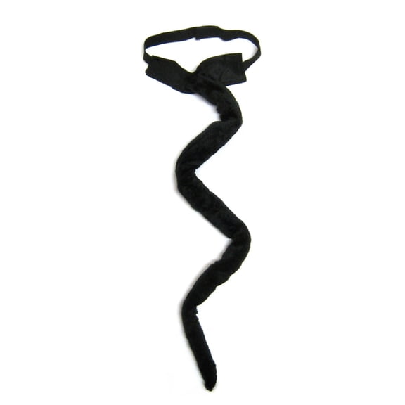 SeasonsTrading Long Black Plush Cat Tail Costume - Halloween Cosplay Party