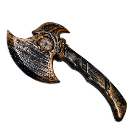 SeasonsTrading Medieval Warrior Viking Axe - Cosplay Halloween Fake Prop Weapon Accessory