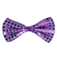 thumbnail image 1 of SeasonsTrading Purple Sequin Bow Tie Costume Party Accessory, 1 of 2