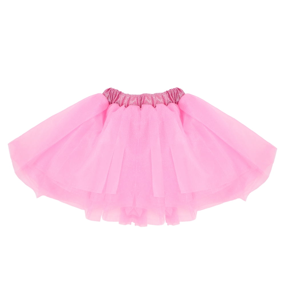 SeasonsTrading Sparkly Pink Tulle Tutu Lined Skirt Girls (2-7