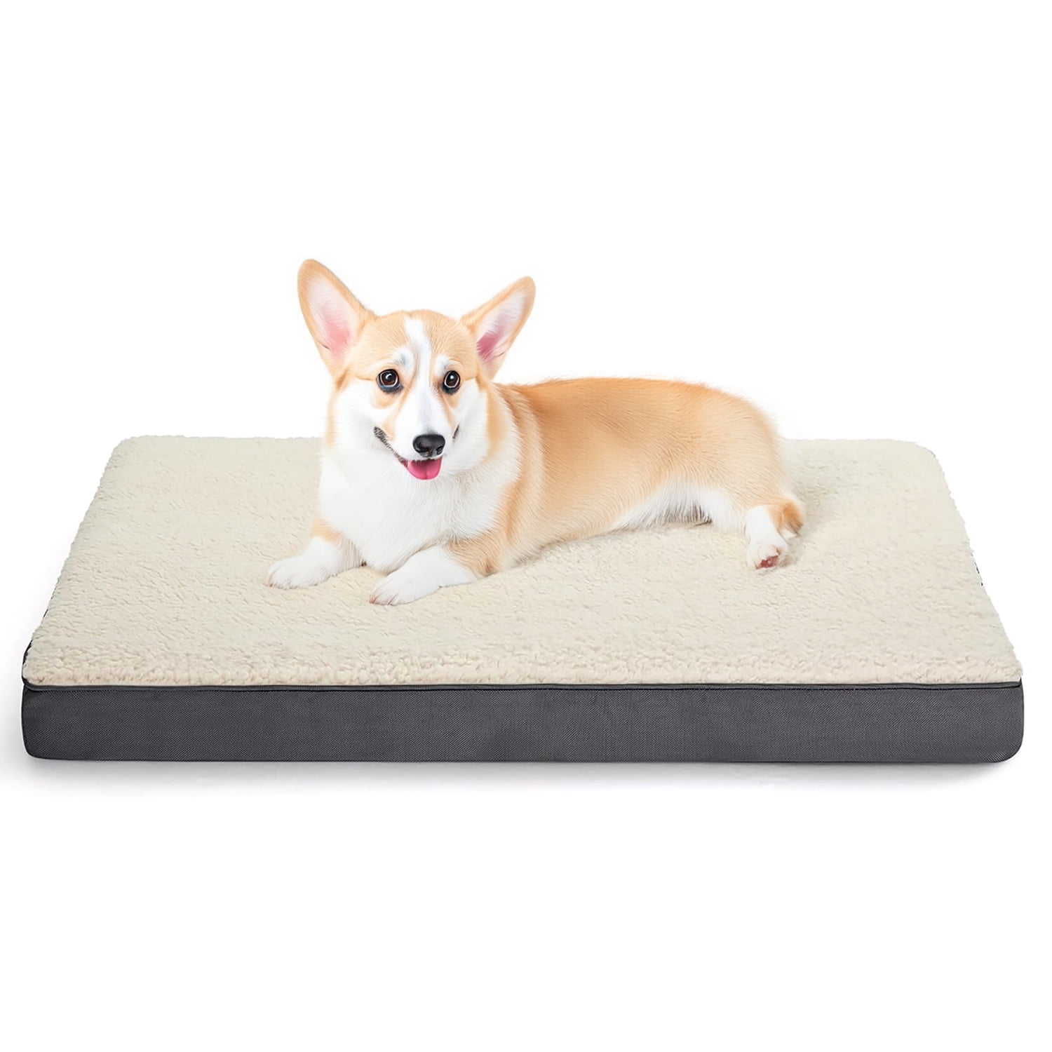 View of Seasonwood Orthopedic Dog Bed, Removable Cover, Egg Crate Foam Mat for ...