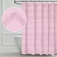 thumbnail image 1 of Seasonwood Pink Shower Curtain Tufted Art Shabby Chic Embroidery Geometric Bohemian Cute 72'' x 72'', 1 of 5