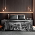 thumbnail image 1 of Seasonwood Queen Sheets Set 4 Pcs Silky Bedding Set 1800 Microfiber 2 Pillowcase 20"x30"Dark Grey, 1 of 7