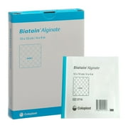 Seasorb Soft Biatain Alginate Dressing, Sterile, Latex Free, 4" x 4", Box of 10