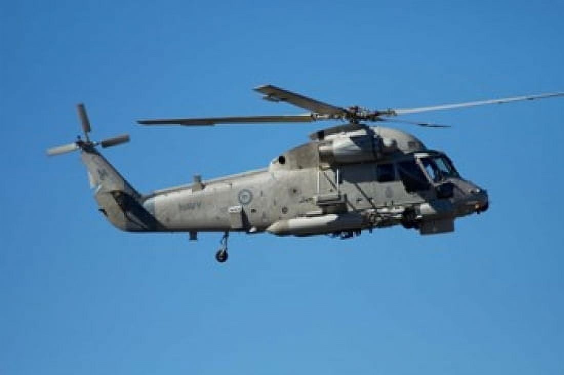 Seasprite Helicopter (Kaman SH 2G Seasprite) airshow Canvas Art - David Wall DanitaDelimont (26 x 18)