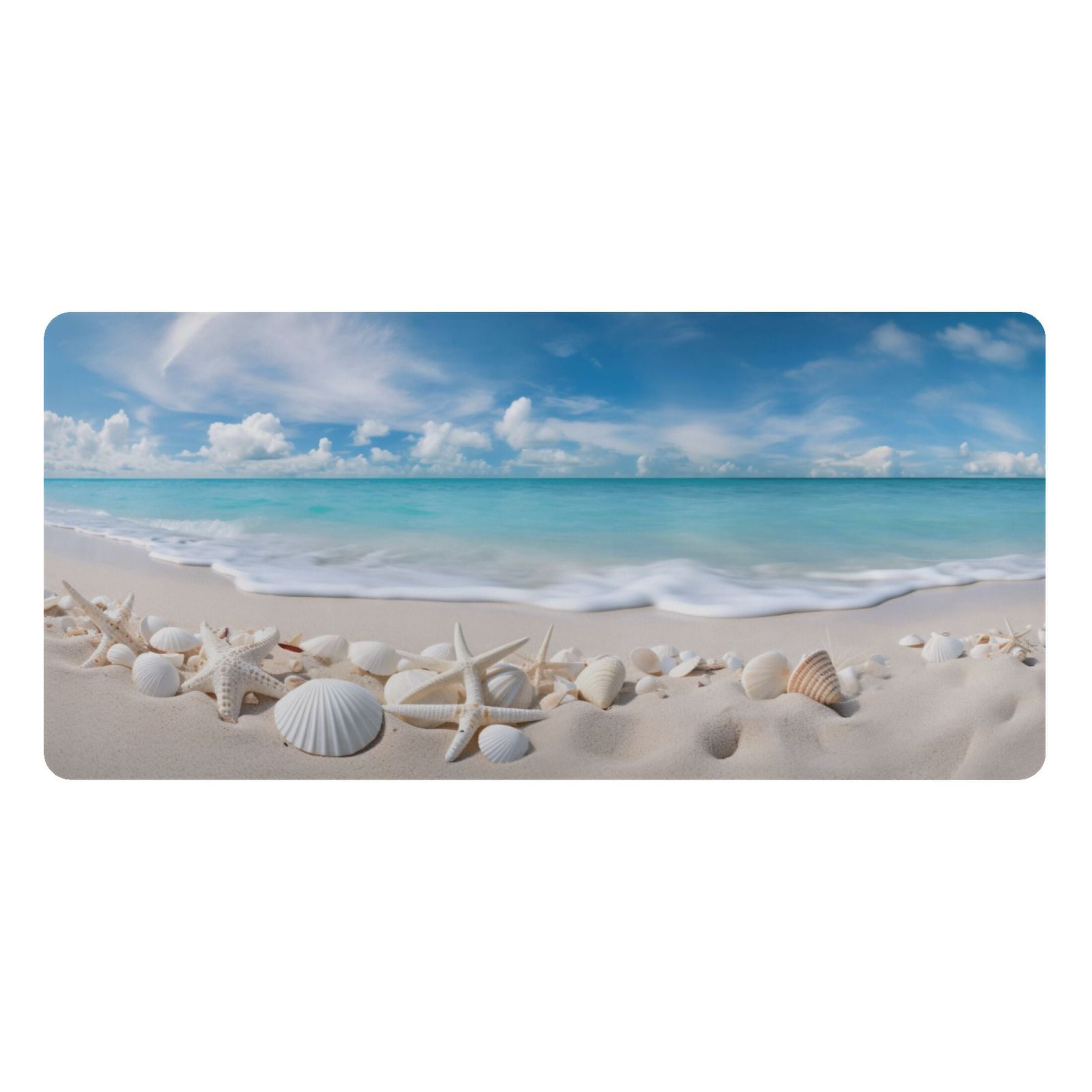 3dRose 'Give Me The Sea' Desk Pad / Place Mat - 23x16 Inch, Ocean Quote Design