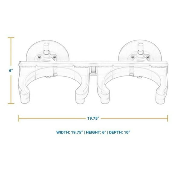 Seasucker SSK-MD5533 2 Tank Rack - White