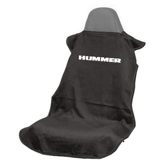 Seat Armour Front Car Seat Cover For Hummer - Black Terry Cloth SA100HUMB