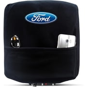 Seat Armour Center Console Cover for Ford F-150 2004-2014 Black with Embroidered Ford Logo