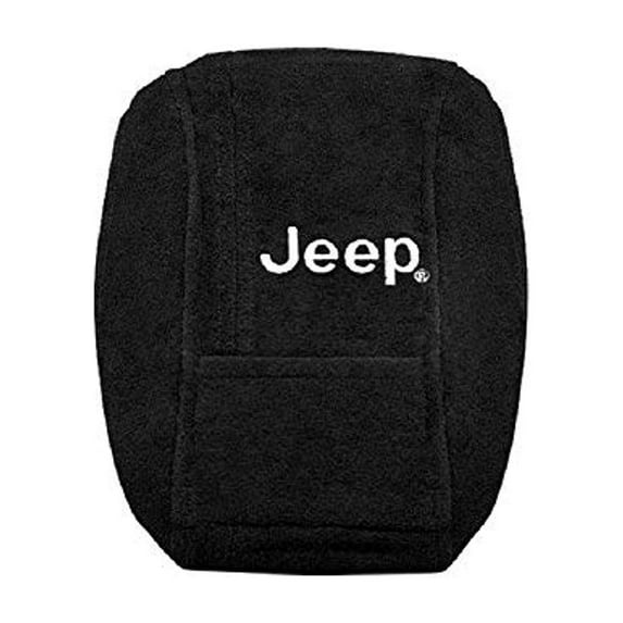 Seat Armour KAJGCB11-14 Officially Licensed Custom Fit Center Console Cover with Jeep Embroidered Logo for Select Jeep Grand Cherokee Models(2011-2017) - (Black)