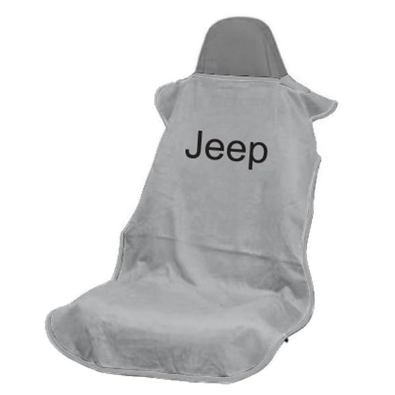 Jeep Letters Grey Seat Armour