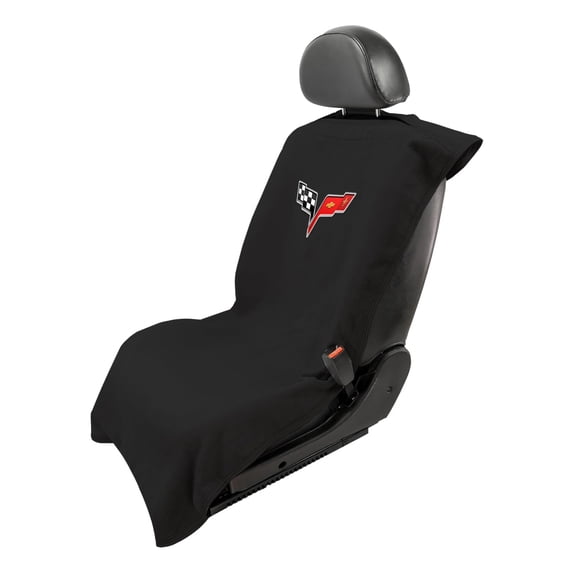 Seat Armour Towel Seat Cover and Protector for Corvette C8, Black