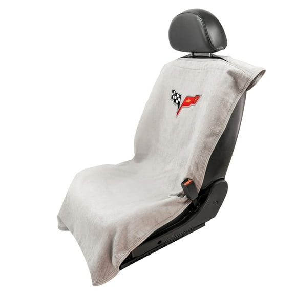 Seat Armour Towel Seat Cover and Protector for Corvette C8, Gray