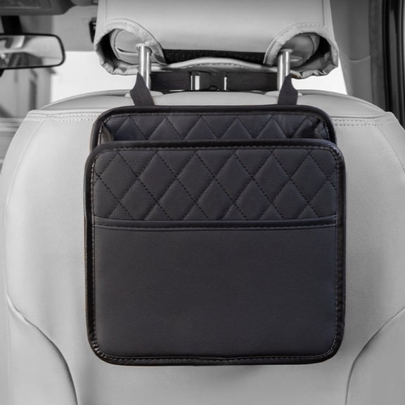 Seat Back Storage Hanging Car Organizer for Vehicle Interior Multifunctional Folding Storage Bag with Easy Strap Installation