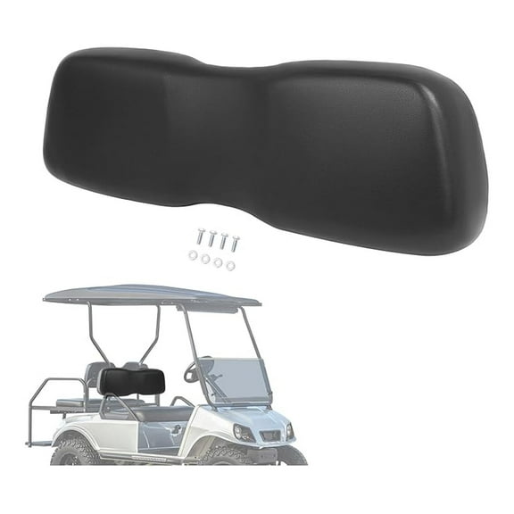 Seat Backrest Front Compatible with 2000.5-up Club Car DS Golf Cart Seat Back Cushion Black Plastic Foam Wood