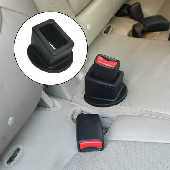 Seat Belt Buckle Holder – Easy Access to The Buckles of Rear Seats - Plug The Seat Belt in with Only One Hand – Friendly to Kids, and Passengers with Special Needs (Black x1)