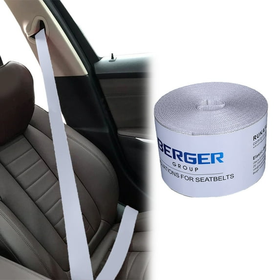 Seat-Belt,Car Color Seat Belt Replacement,Renewal Webbing Fabric Racing Safety Belt Straps,Car Accessories(3.6m,Grey)