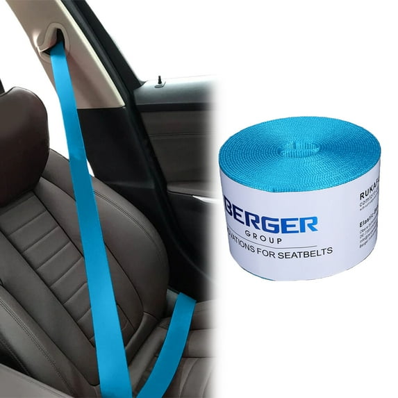 Seat-Belt,Car Color Seat Belt Replacement,Renewal Webbing Fabric Racing Safety Belt Straps,Car Accessories(3.6m,Sky Blue)