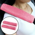 thumbnail image 1 of Seat Belt Covers, Sheepskin Seat Covers, Shoulder Pads, Plush Wool, 11X2.5 In, Car, Car Seat Shoulder Strap Pads, Pink Fabric, Automotive Cushioning, 2 Pc, 1 of 7