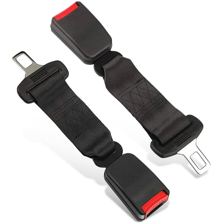 Seat Belt Extender, 2pcs Original Car Buckle Extender (7/8 Tongue Width)  Accessories for Cars, Easy to Install, Buckle Up and Drive-In Comfort
