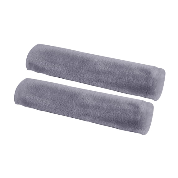 Seat Belt Pads for Cars, Soft Plush Seat Belt Covers, Shoulder Strap Cushion Protectors, Travel Comfort Accessories for Driving and Road Trips Gray