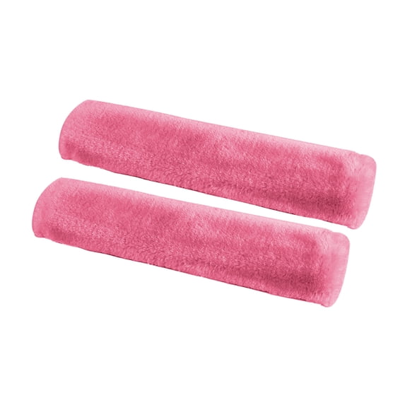 Seat Belt Pads for Cars, Soft Plush Seat Belt Covers, Shoulder Strap Cushion Protectors, Travel Comfort Accessories for Driving and Road Trips Pink