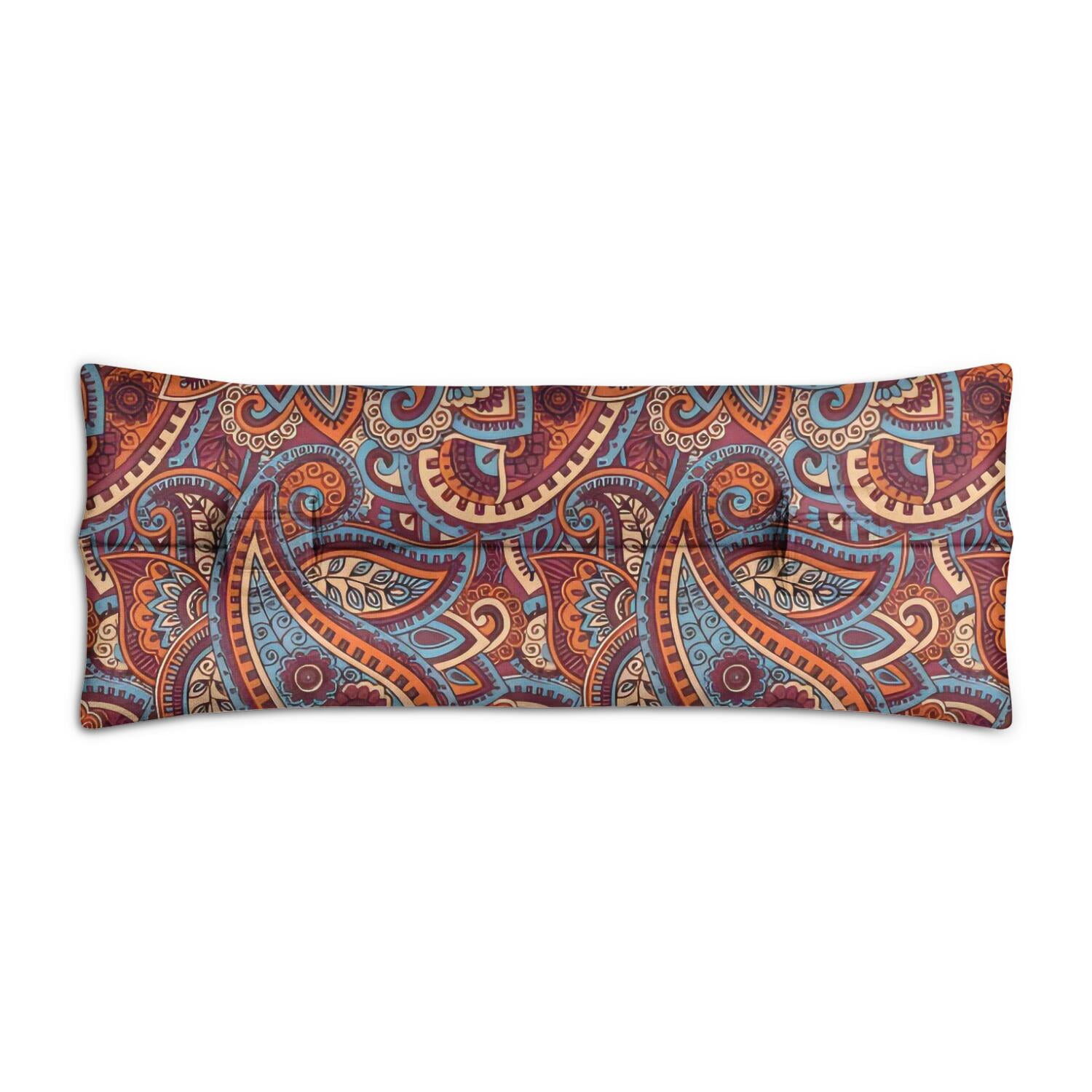 Seat Belt Pillow for Post-Surgery Soft Protective Mastectomy Cushion with Velcro Straps, Comfortable for Heart Surgery & Chemo Port Recovery (Bohemian Floral)