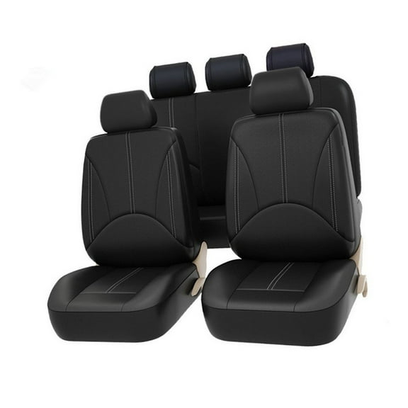 Seat Car Seat Covers Universal Breathable Leather Seat Protector Full Set Automobile Interior Accessories For Car SUV Vehicle