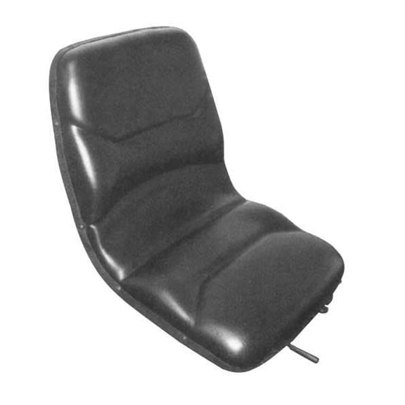 Seat - Contoured High Back Black Vinyl fits Case fits Ford fits Case IH 5250 5220 fits Allis Chalmers fits Bobcat 6563141 fits Cub Cadet fits Gleaner