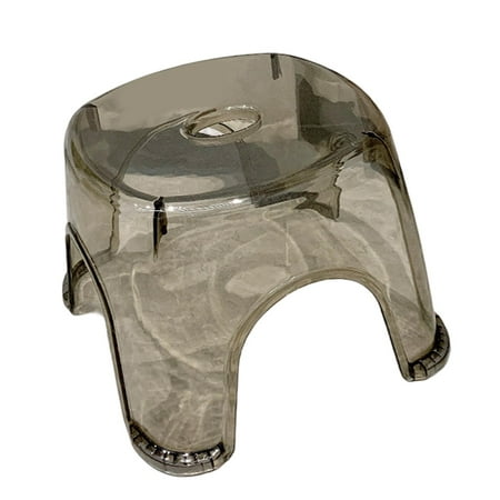 Seat Corner Stool Chair Shoe Changing Stool Transparent 21cm Height Lightweight Stable Household Bathroom Stool Acrylic Shower Stool grey