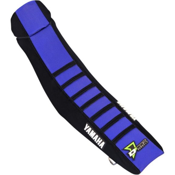 Seat Cover, Black Sides - Blue Top with Black Ribs