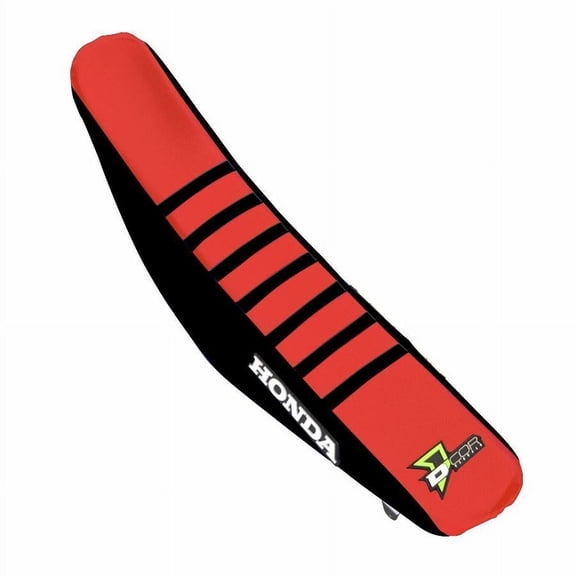 Seat Cover, Black Sides - Red Top with Black Ribs