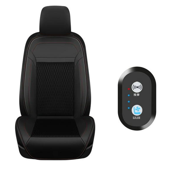 Seat Cover For Car Summer Cooling Car Seat Cover with Massage Adjustable Temperature Cooling Car Seat Cushion Ventilated 16 Fans Cooling Seat Cover for Car Front Seat Cooler for Vehicle 12V