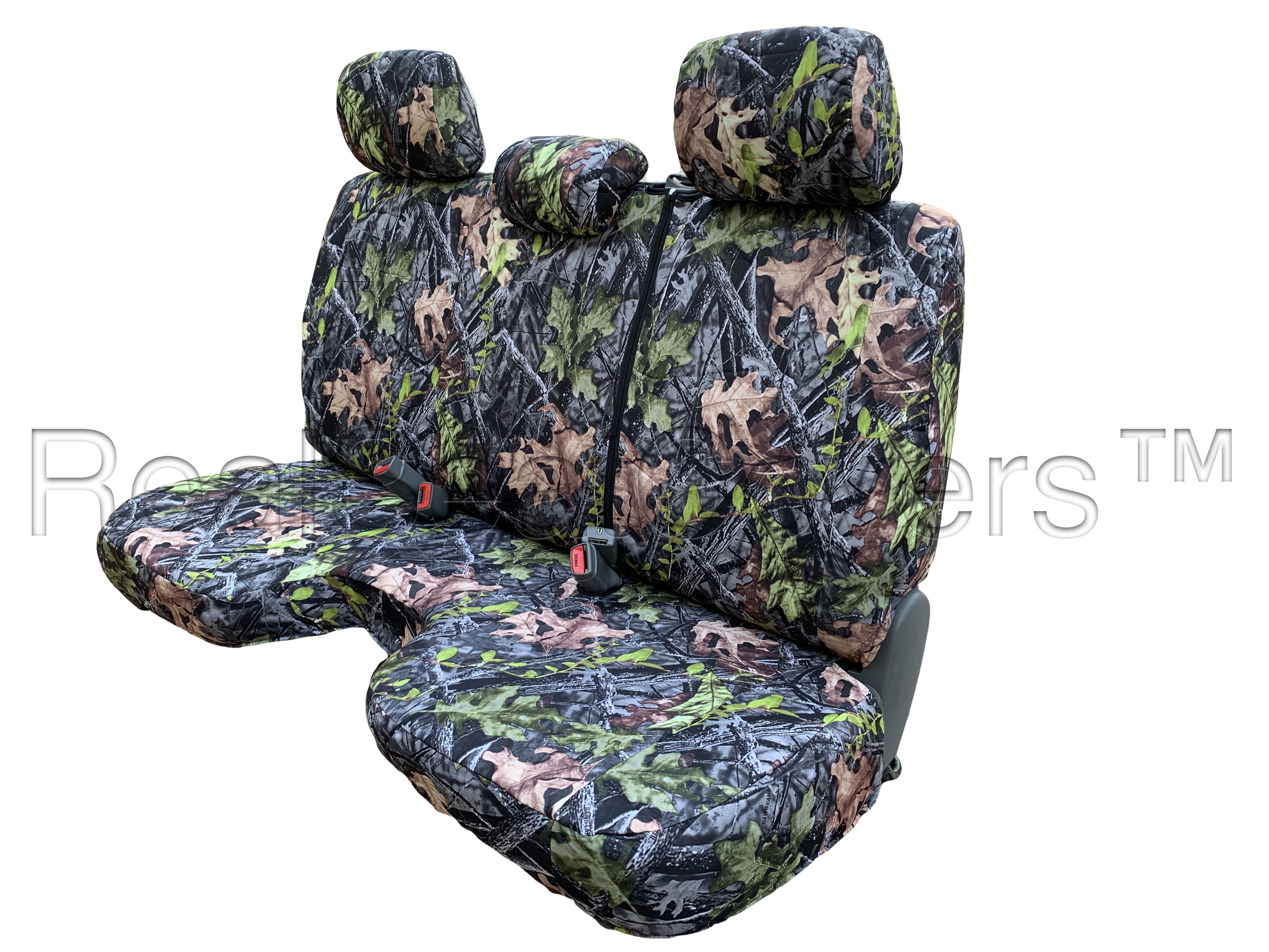 Seat Cover Made to Fit for Toyota Tacoma Reg Cab Bench 3 Adjustable Headrest Custom made Exact Fit A30 (Forest Camo) - image 1 of 3