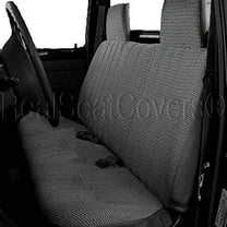 Seat Cover for Toyota Pickup 1990 - 1995 Front Solid Bench Molded Headrest RealSeatCovers A23 Charcoal, Dark Gray