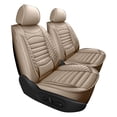 thumbnail image 1 of Seat Covers Custom Fit for Jeep Compass 2012-2025 2026 Full Set Faux Leather Waterproof Universal Car Seat Covers Beige,Front Set(2 Seats), 1 of 11