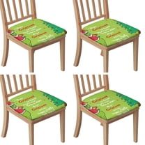 Seat Covers for Dining Room Chairs Stretch Printed Chair Seat Covers Set Of 4,Washable Upholstered Chair Seat Slipcovers,Removable Seat Protector for Kitchen, Office