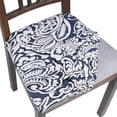 thumbnail image 1 of Seat Covers for Dining Room Chairs Stretch Printed Chair Seat Covers Set of 4, Removable Washable Upholstered Chair Seat Protector Cushion Slipcovers for Kitchen, Office, 1 of 6
