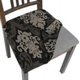 thumbnail image 1 of Seat Covers for Dining Room Chairs Stretch Printed Chair Seat Covers Set of 6, Removable Washable Upholstered Chair Seat Protector Cushion Slipcovers for Kitchen, Office, 1 of 6