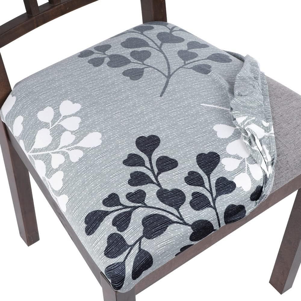Seat Covers for Dining Room Chairs Stretch Printed Chair Seat Covers ...