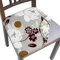 thumbnail image 1 of Seat Covers for Dining Room Chairs Stretch Printed Chair Seat Covers Set of 6, Removable Washable Upholstered Chair Seat Protector Cushion Slipcovers for Kitchen, Office, 1 of 6