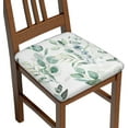 thumbnail image 1 of Seat Covers for Dining Room Chairsset of Set of 6, Spring Floral Green Leaf Eucalyptus Watercolor Stretch Chair Seat Covers Cushion Slipcovers for Kitchen Office, 1 of 6