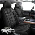 thumbnail image 1 of Seat Covers Fit for Toyota Tacoma: 2005-2023 Full Set Fit for Toyota Tacoma Truck Double Crew Cab Semi-Custom Car Seat Covers Faux Leather Automotive Seat Cushion Protectors, 1 of 7