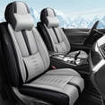 thumbnail image 1 of Seat Covers for Lexus 99% Models,Front Set Luxury Waterproof Artificial Leather Car Seat Protectors,Car Interior Accessories,Upgrading Car Interiors(Black+Gray), 1 of 6