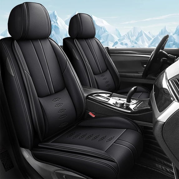Seat Covers for Lexus 99% Models,Front Set Standard Waterproof Artificial Leather Car Seat Protectors,Car Interior Accessories,Upgrading Car Interiors(Black)