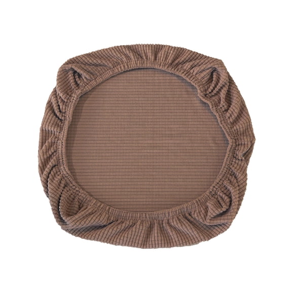 Seat Covers for Office Chairs, Soft Stretch Spandex Jacquard Slipcovers, Corn Grain Texture Chair Slipcovers fit for Dining Room,Bar,Wedding Chair Seat Cushions, Washable Removable, Light Brown