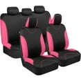 thumbnail image 1 of Seat Covers for Cars Full Set, Two-Tone Front Seat Covers with Matching Back Seat Cover, Stylish Car Seat Protectors, 1 of 12